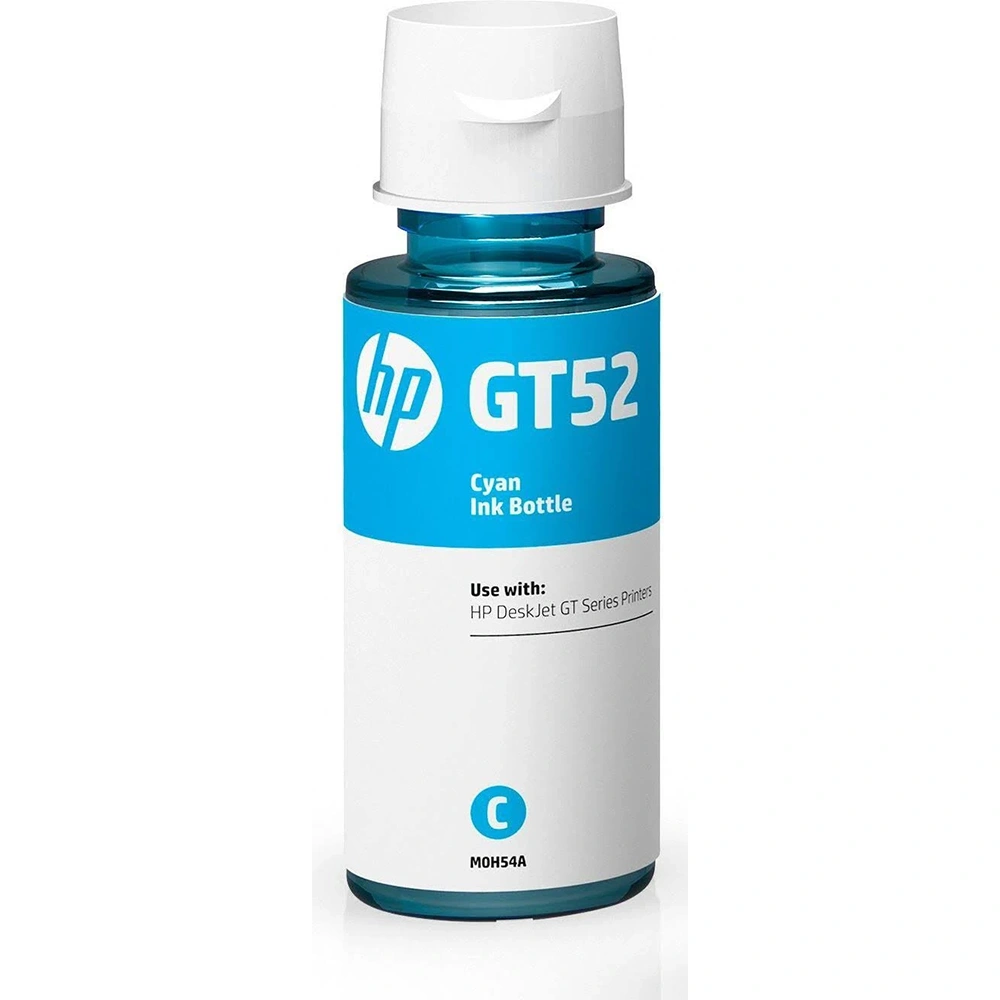 HP GT52 Cyan Genuine Inkjet Ink Bottle view 2